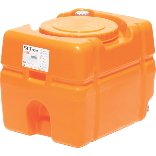 【TRUSCO】スイコー　スーパーローリータンク　１００Ｌ　オレンジ　（フタ含む）
